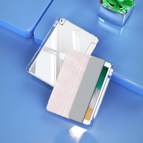 Чехол книжка розового цвета от Dux Ducis для iPad 7, 8, 9, (10.2), iPad Air 3, iPad Pro 10.5 (2017), серия Unid Series Case