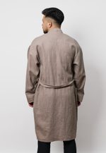 Шапан льняной длинный OYU TOLQYN BEIGE