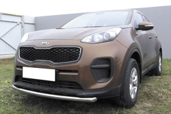 Защита переднего бампера (нержавейка) Kia Sportage (2016-2021) d57