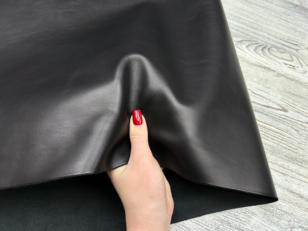 Odessa Lux Nero (1,1-1,3 мм), цв. Черный, натуральная кожа