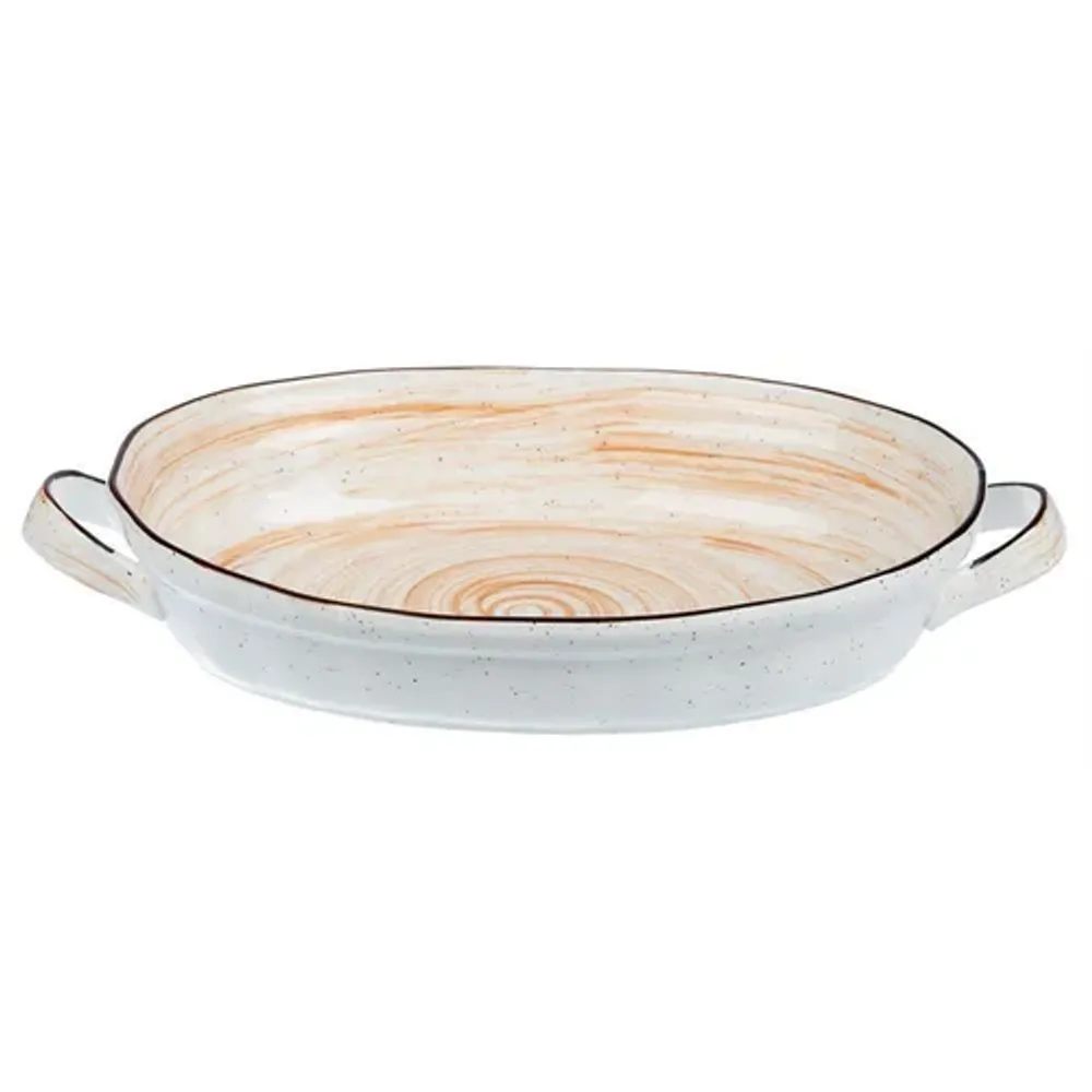 Блюдо овальное 30,5*23*5,7 см 2200 мл с ручками Desert Fusion P.L. Proff Cuisine [1]