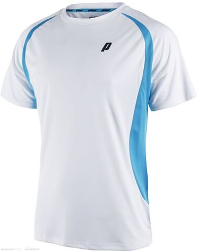 Мужская теннисная футболка Prince Crew - white/blue