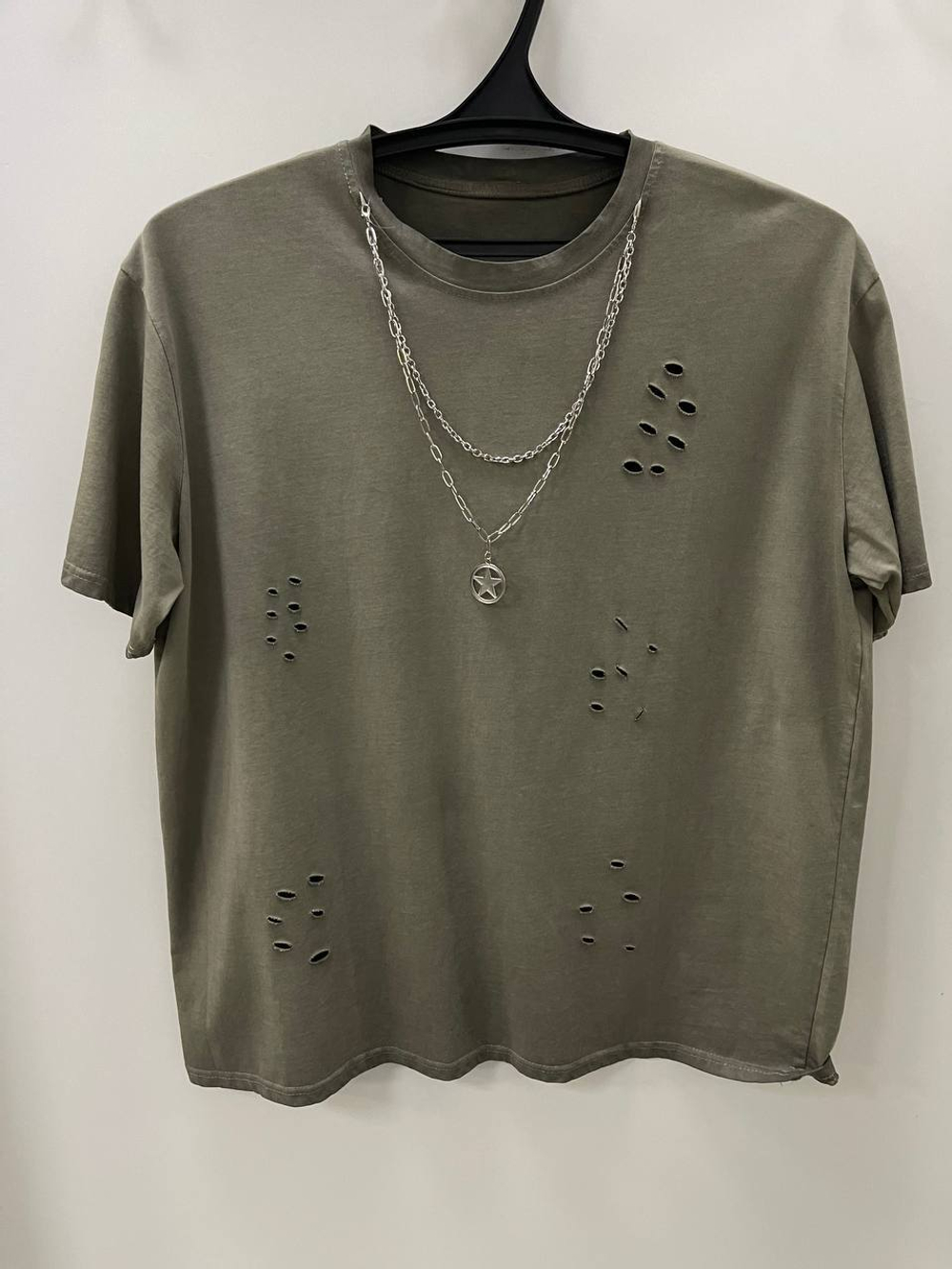 Футболка Oversize c цепочкой