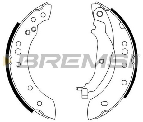 BREMSI - GF0832-BMS - Brake Shoe Set