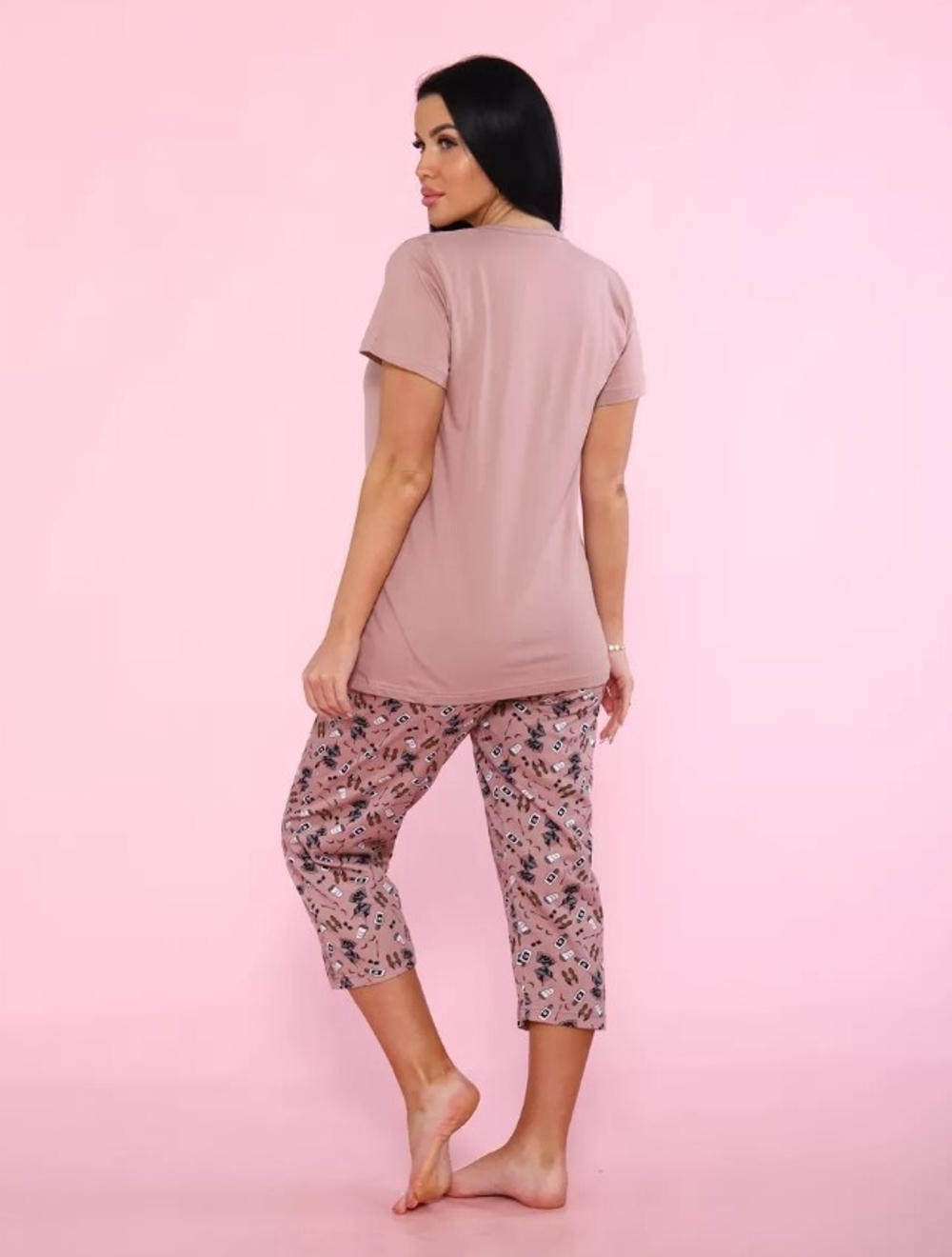 Пижама х/б бриджи+футболка УБФ0029