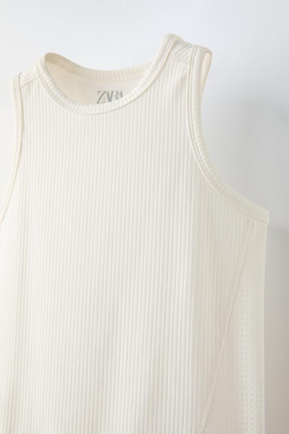 ZARA СПОРТИВНАЯ ФУТБОЛКА, БЕЛЫЙ