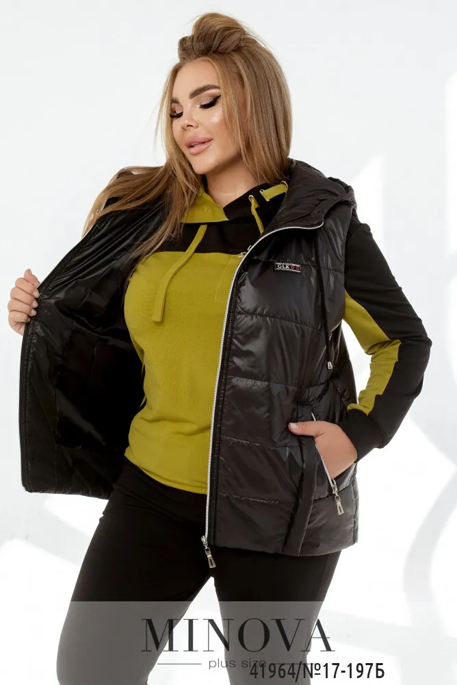 Жилет 17-197Б-черный Minova