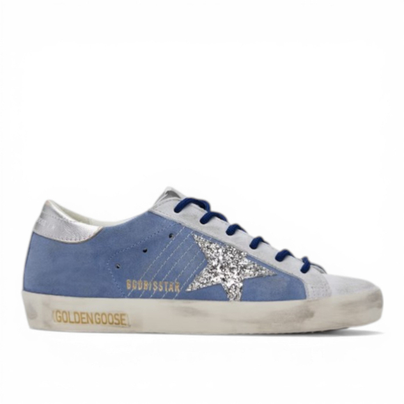 Кеды Golden Goose Blue Super-Star Sneakers