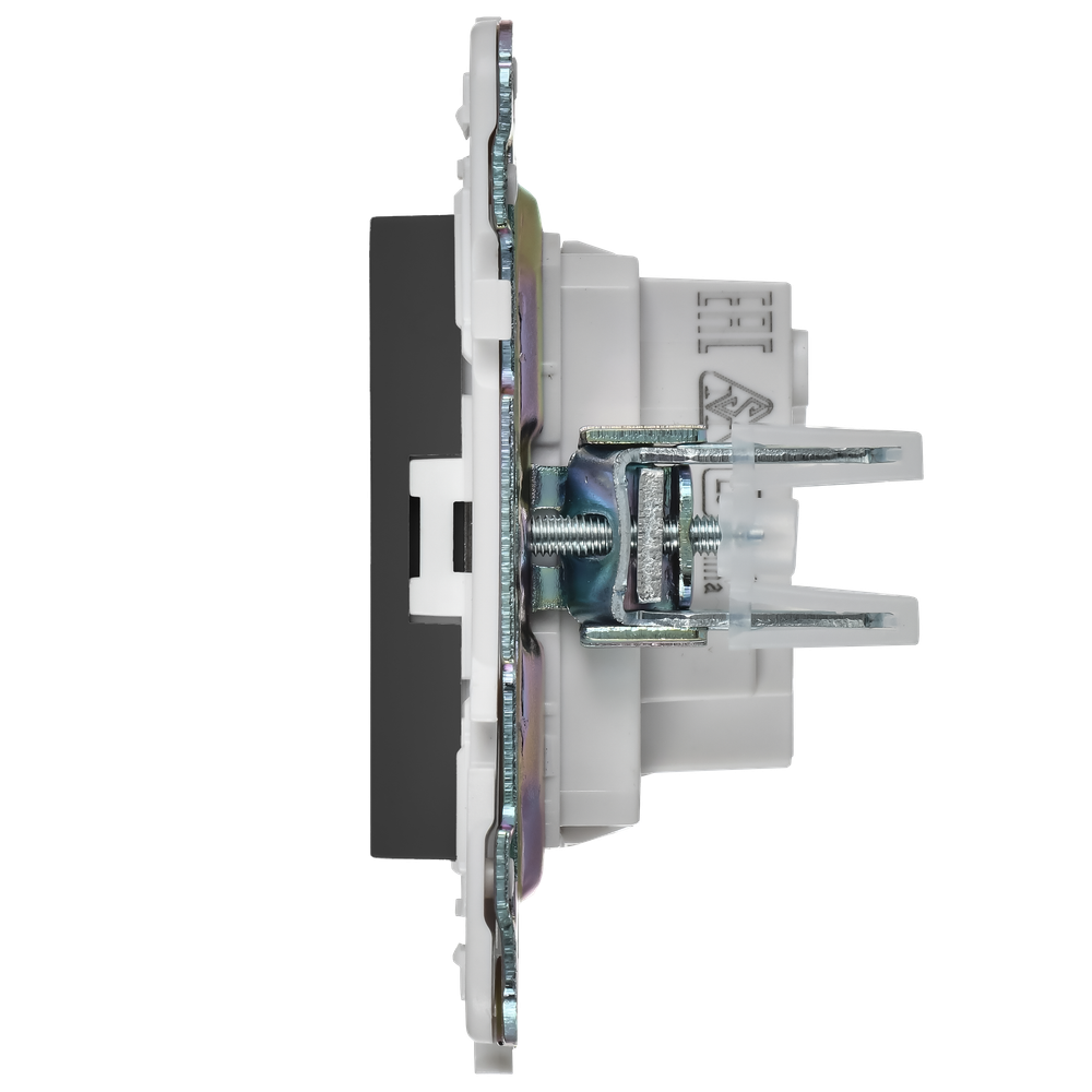 SKANDY Розетка без заземления без защитных шторок 10А SK-R02T титан IEK