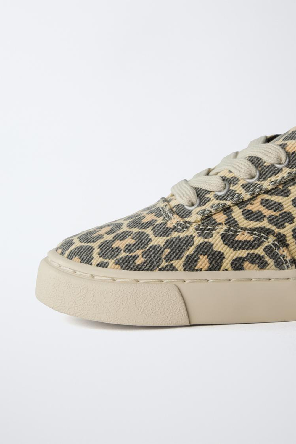 ZARA КЕДЫ С АНИМАЛИСТИЧЕСКИМ ПРИНТОМ, ЛЕОПАРДОВЫЙ