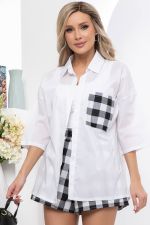 Костюм "Мальта" (вайт/клетка) К5903 LT Collection