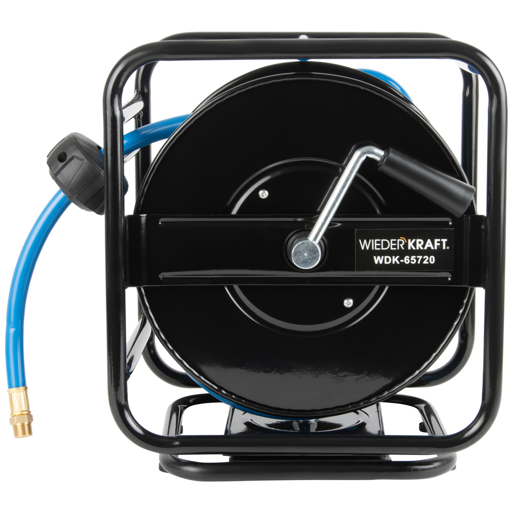 WDK-65720 Катушка ручная с пневмошлангом и БРС 10х14 мм, 20 м