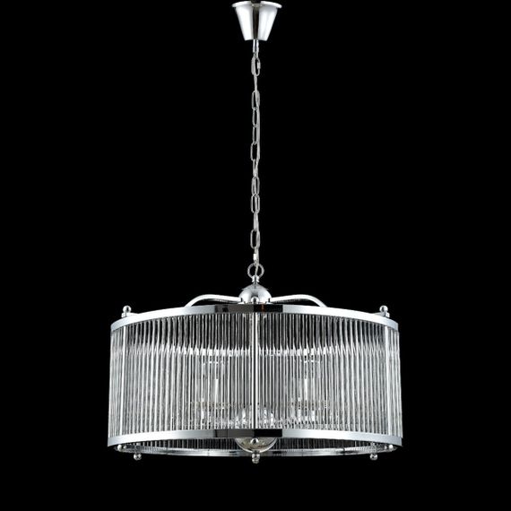 Подвесная люстра Crystal Lux Tadeo SP6 D600 Chrome/Transparente