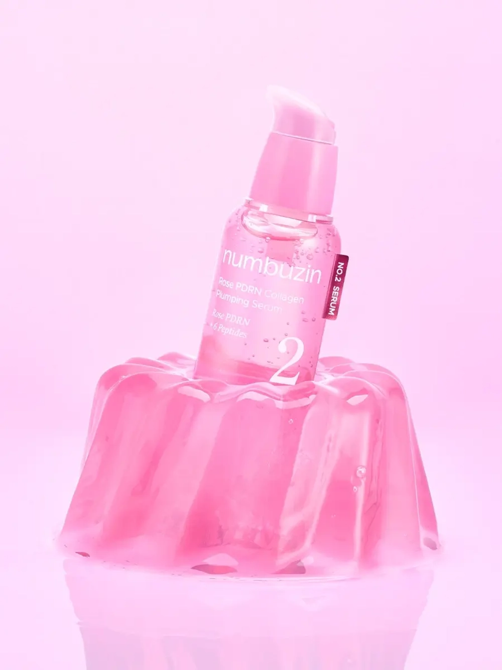 Numbuzin Увлажняющая сыворотка с ПДРН и пептидами для сияния кожи No.2 Rose PDRN Collagen Plumping Serum 30 мл
