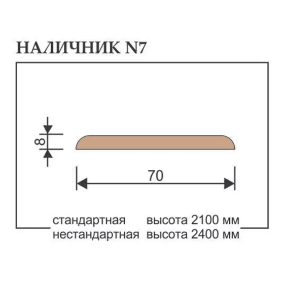 Купить Наличник прямой прибивной массив сосны Profilo Porte