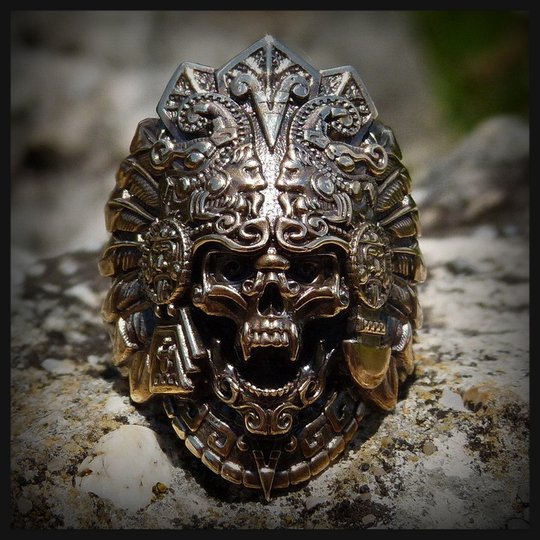 Кольцо "Жрец" бронза , патина