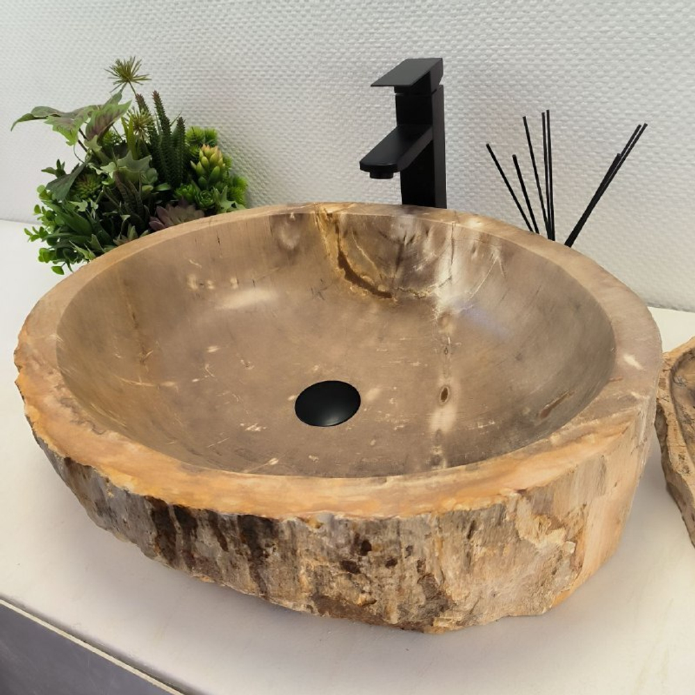 Раковина из окаменелого дерева OD-62501 58*47*15