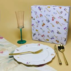 Lenardi 109-204 Набор из 6 тарелок 26см КРОКУС в под.уп.(х6)Фарфор