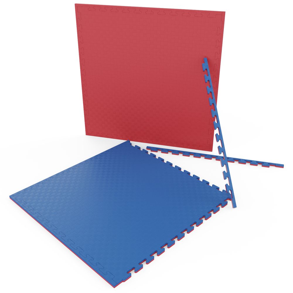 Будо-мат EVA DFC 100 x 100 см, 20 мм, цвет сине-розовый