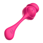 Розовое фаллическое виброяйцо 19,4см с пультом ДУ I-Moon MY-316-RCT