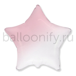 Фольгированная фигура, звезда, 18"/46СМ Градиент розовый