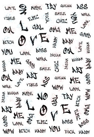 Слайдер-дизайн Crazy Shine Nails mini: Граффити буквы