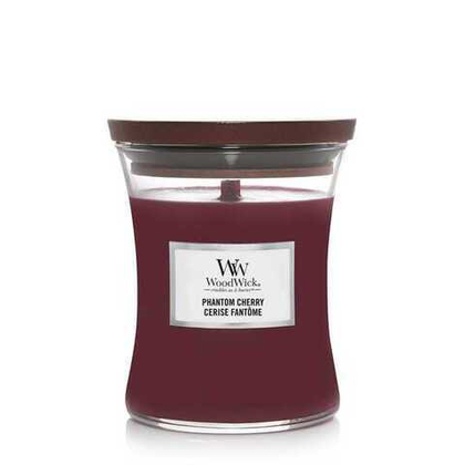 Свеча ароматическая WoodWick Phantom Cherry средняя 275 г.