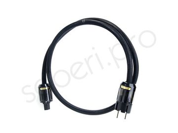 Силовой кабель питания 3х2.5 без экрана в защитной оболочке для аудиотехники, длина 1.1 метр