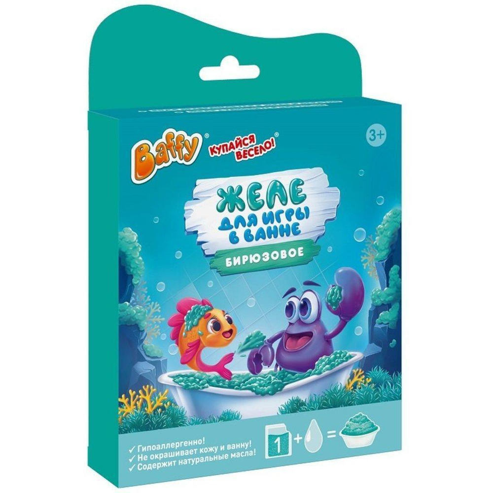 Набор Джелли Baffy для принятия ванн: желе для ванны (бирюзовый) и соль D0162-T