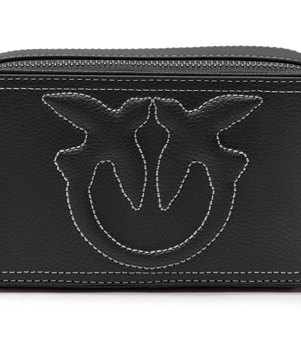 Кожаная сумка-мессенджер CARRIE Pinko - черный(103799 A1LF)