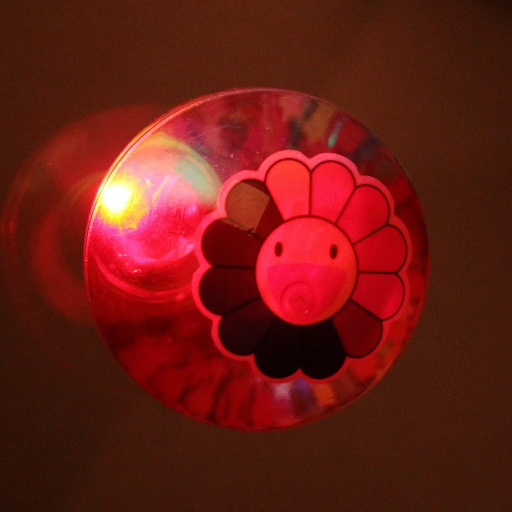 Мяч 6,5 см «Радужный цветочек» (попрыгун с водой и подсветкой) СТИКЕР НА ВЛОЖЕНИЕ