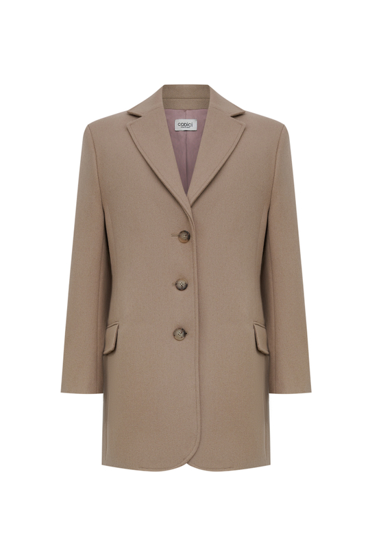 Жакет-пальто из шерсти