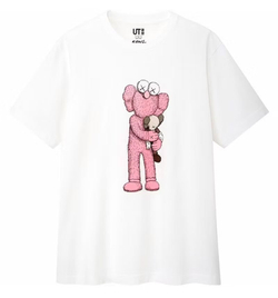 Футболка KAWS x Uniqlo Pink BFF Tee SS19