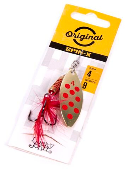 Блесна вращ. Lucky John SPIN X LONG 04 9,0г GR