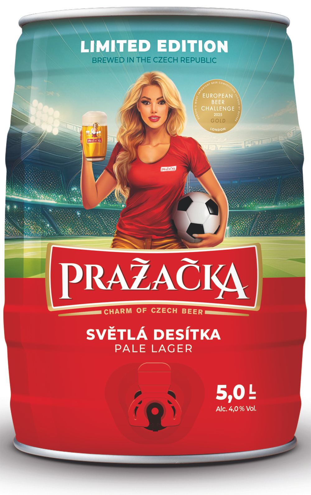 Пиво Пражечка / Prazacka Svetle 5л - бочонок