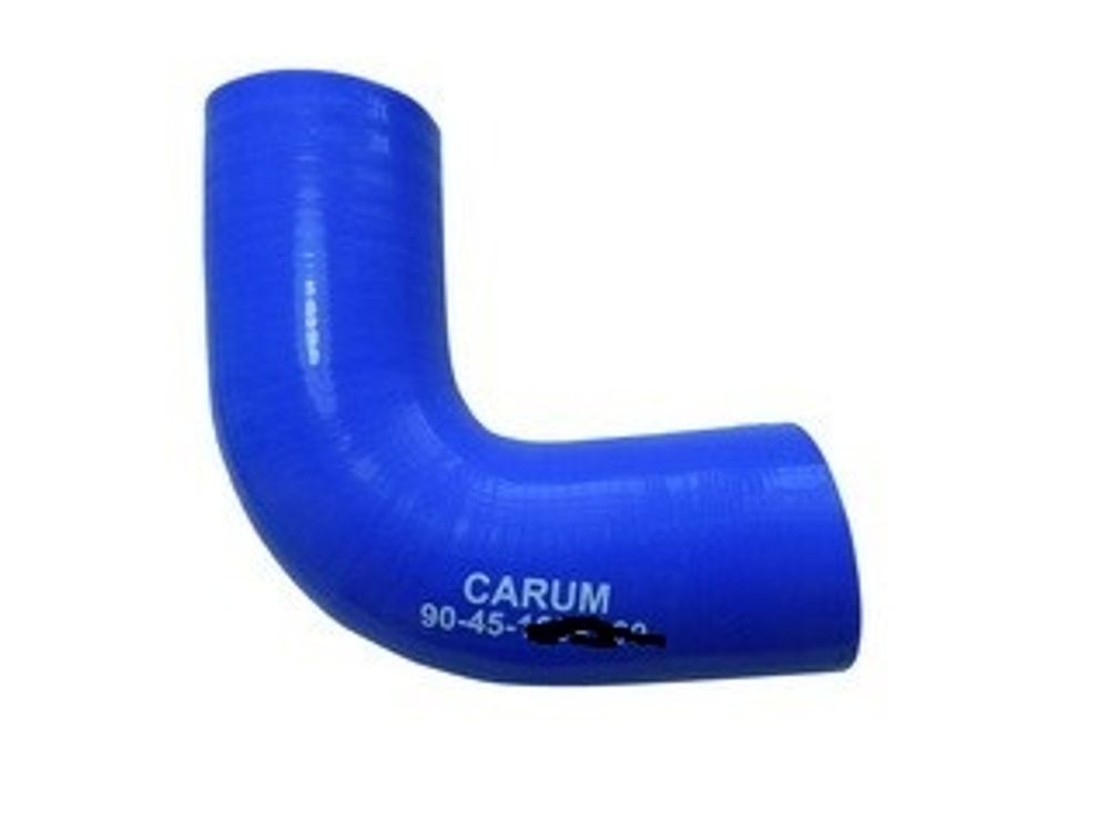 Патрубок угловой силикон 90,d 45,L150x150, 4 нити стенка (5мм) (CARUM)