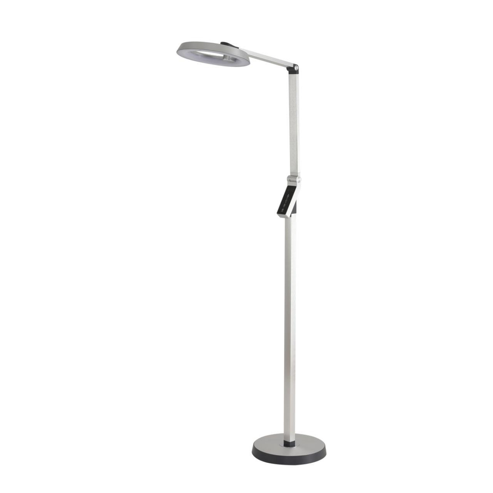 8333/15FL LEDIO серебро, металл/пластик Торшер LED 15W 3000/4000/6000K CCT/диммер/LCD 220-240V GENRI