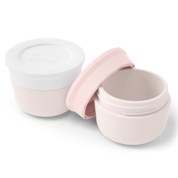 Набор соусниц с крышками 2шт 20мл Monbento Temple white natural + pink natural