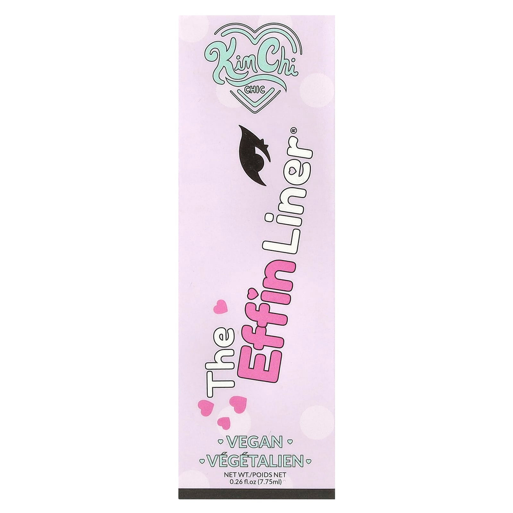 KimChi Chic Beauty, The Effin Liner®, жидкая подводка, 01, оттенок Noir x Noir, 7,75 мл (0,26 жидк. унц.)