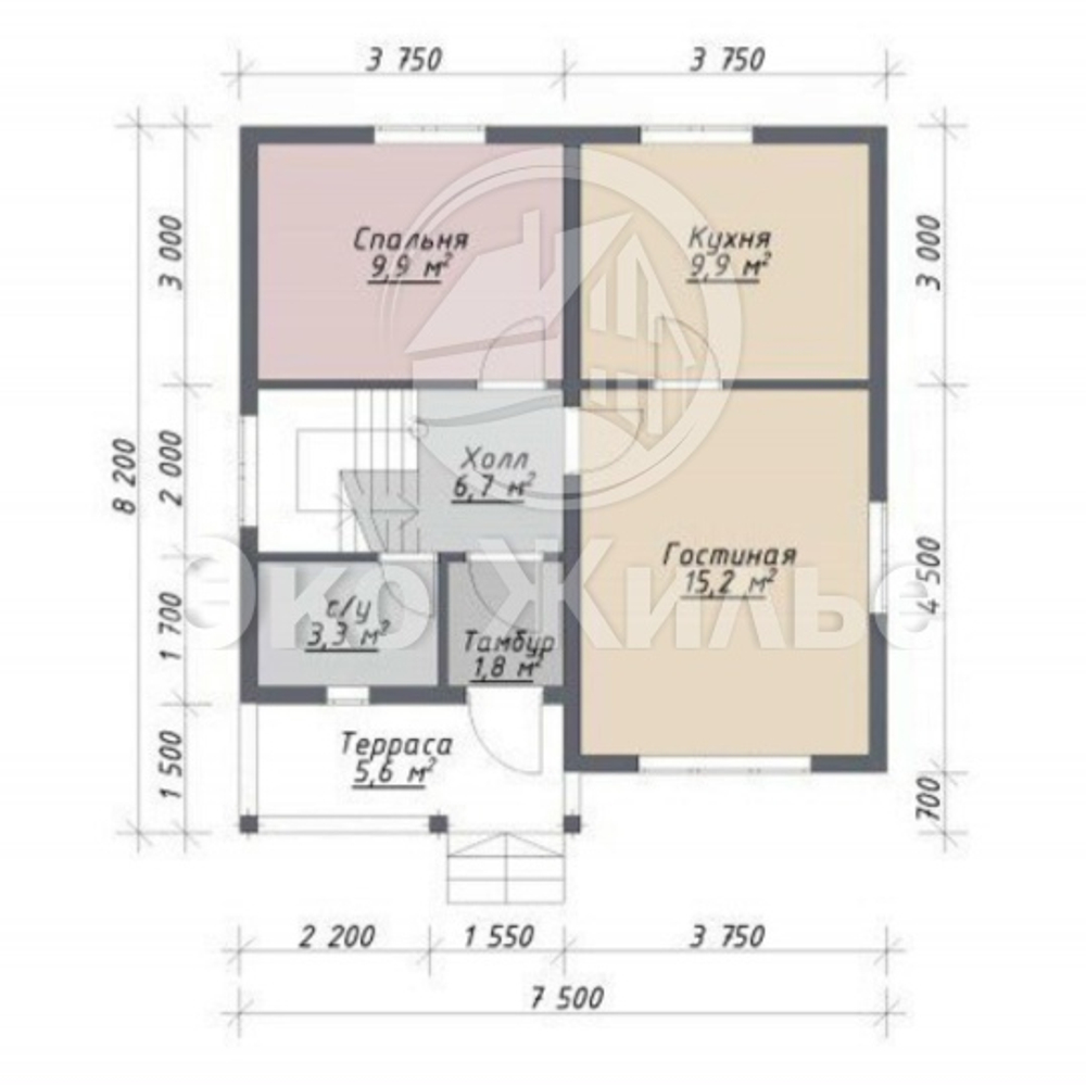 Проект Дом Лондон Д-100 кв. м К-86