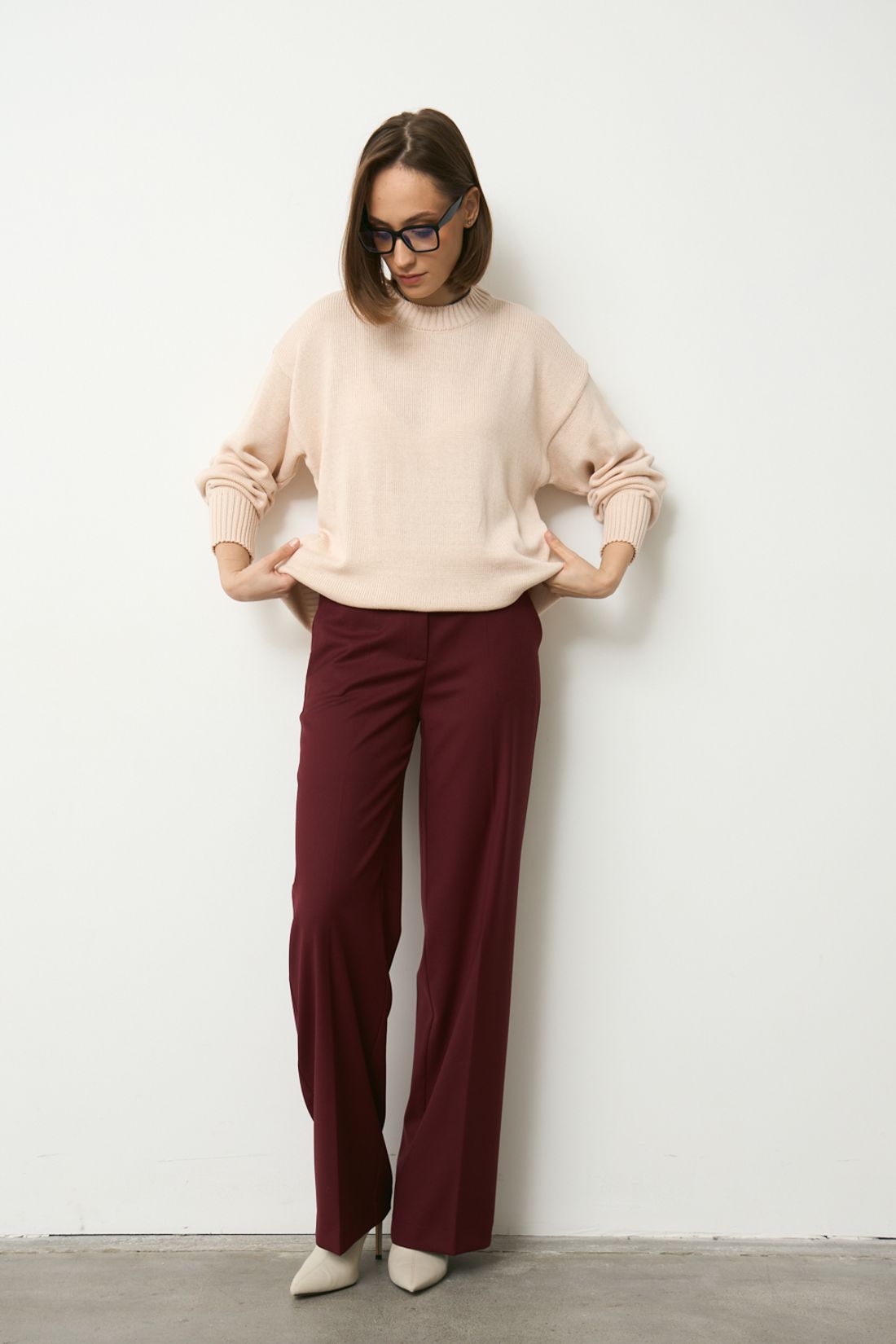 Брюки R2075 винный / 42