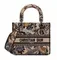 Женская сумка Dior Lady D-lite, модель среднего формата бежевый