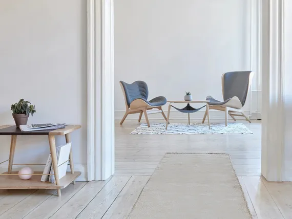 Журнальный столик Umage Hang Out, черный дуб, латунь