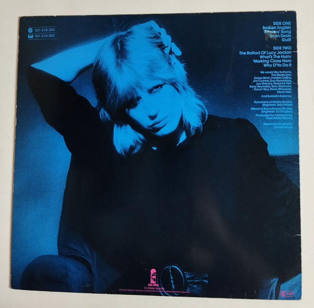 Винтажная виниловая пластинка LP Marianne Faithfull Broken English (Germany 1979)
