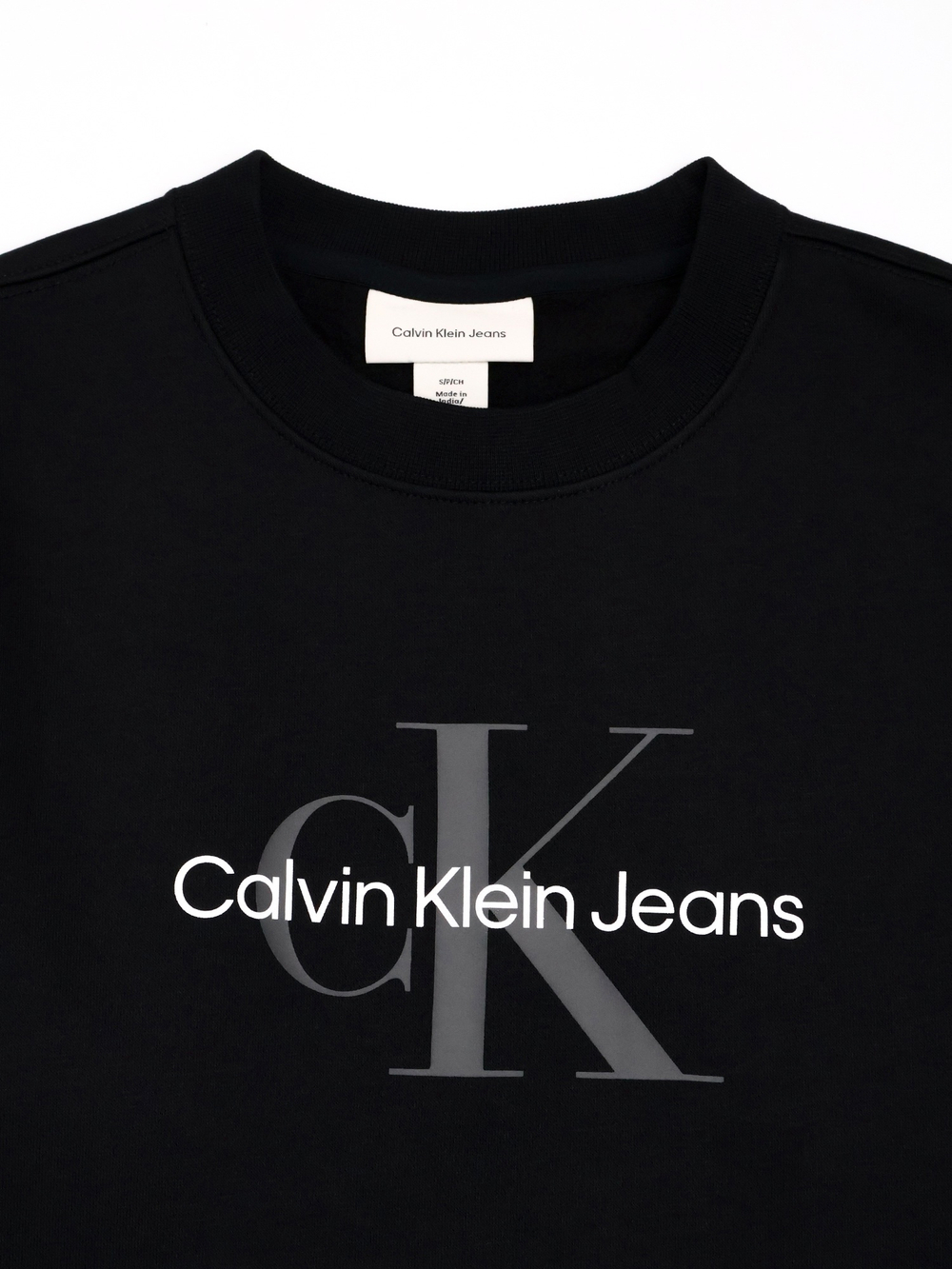 Свитшот Calvin Klein Jeans Monogram Logo Fleece Black Beauty
