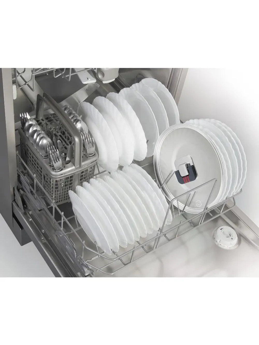 Кастрюля RONDELL RDS-1636 Stripes с крышкой 16 см, 1,2 л стальной