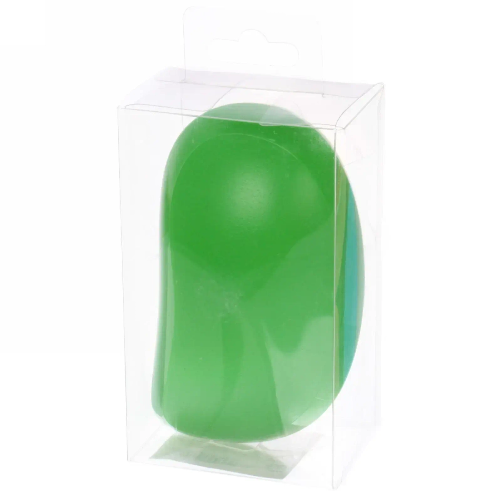 Расческа массажная компактная «Mila Mi», цвет зеленый/желтый, 7*12см