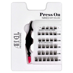 Ardell, Press On, предварительно приклеенные нижние ресницы, мягкий объем без слоя, 30 предварительно приклеенных кластеров и аппликатор