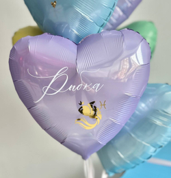 Воздушные шары сердца в коробке №2987