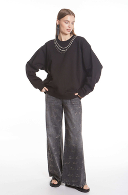 СВИТШОТ KARL С ОЖЕРЕЛЬЕМ